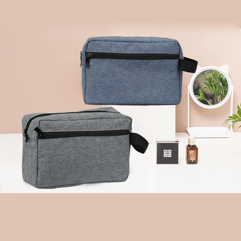 

Portable Cosmetic Bag Waterproof Travel Organizer Zipper Makeup Bag Daily Necessities Packaging Dustproof Bags 22x14.5x7cm