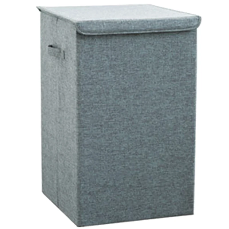

Large Laundry Hamper Bucket Foldable Dirty Clothes Storage Basket Bin Collapsible Bag Container with Lid Child Toy Finishing Box