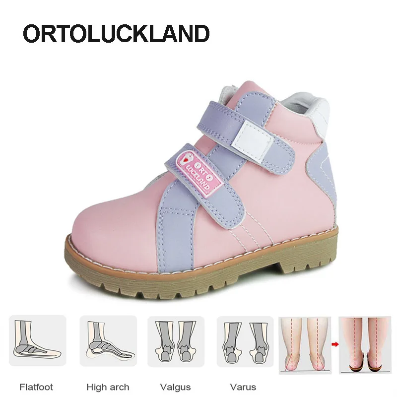Ortoluckland младенцев ортопедическая обувь для прогулок Обувь девочек Повседневная
