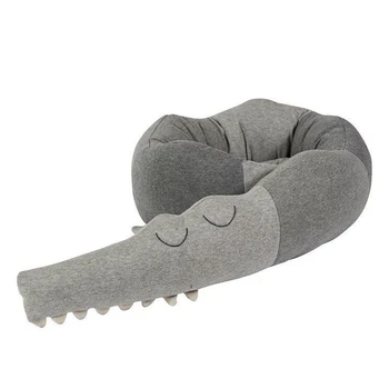 

185cm Newborn Baby Bed Bumper Children Crocodile Pillow Bumper Infant Crib Fence Cotton Cushion Kids Room Bedding Decoration