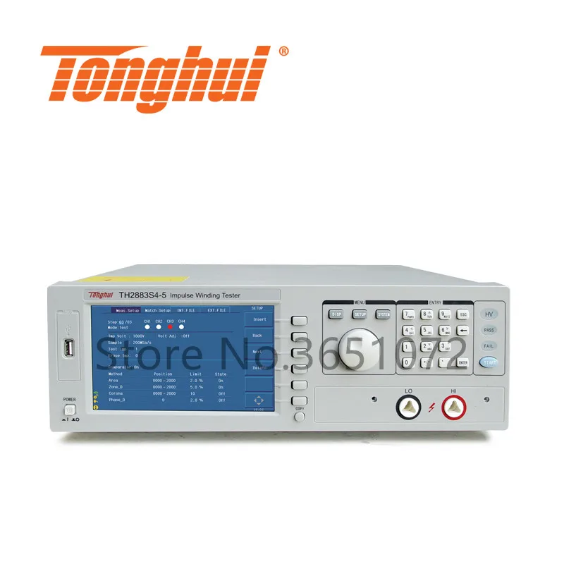 

TH2883-5 High Stability Impulse Winding Tester Can Test 10mH Inductance, Wave Sampling Rate 200Msps, 7 Inches TFT Big Screen