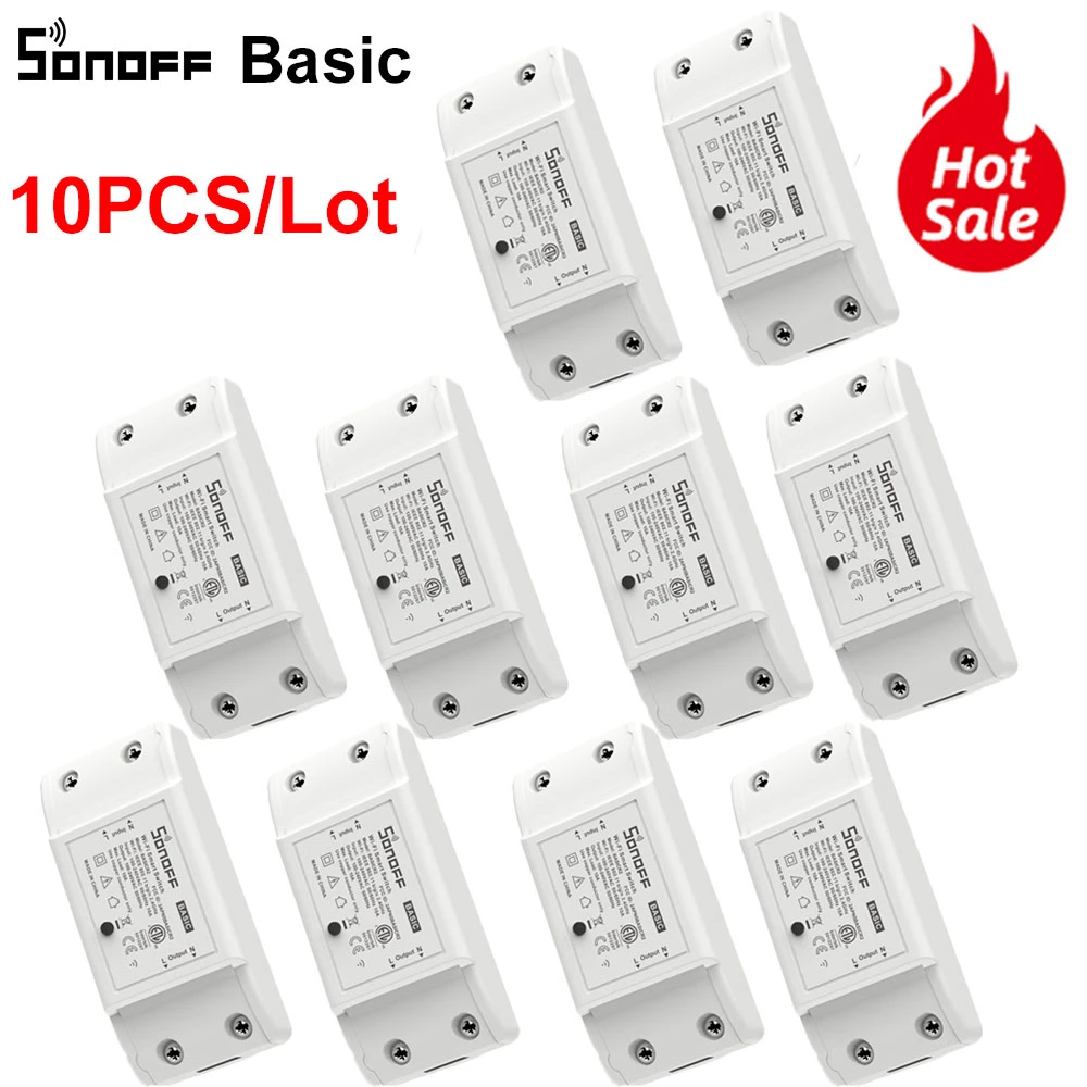 Itead SONOFF Basic R2 Wifi Switch Module Smart Home Timer Light Switch Universal DIY Switch Works With Alexa Google Home