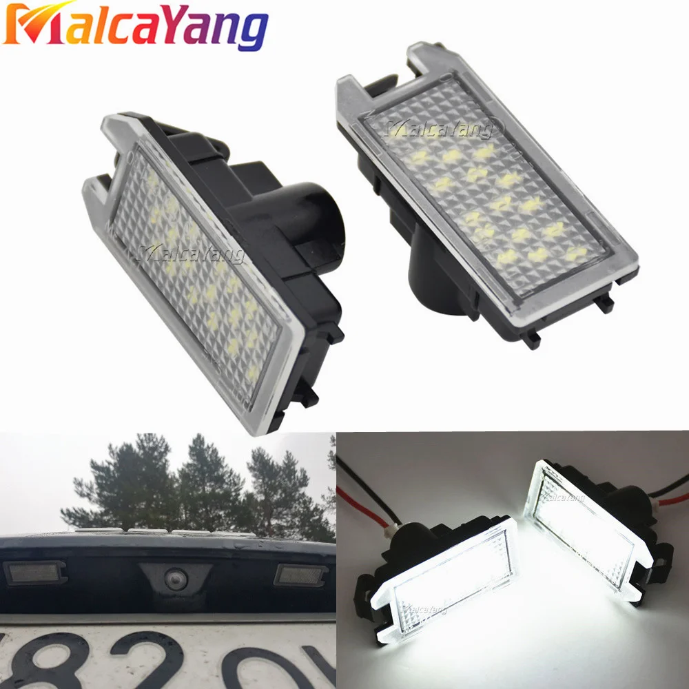 2 Pezzi Accessori Auto Per Jeep Grand Cherokee Compass Patriot Led Luce Targa Auto Fanale Posteriore Bianco 68228930Aa