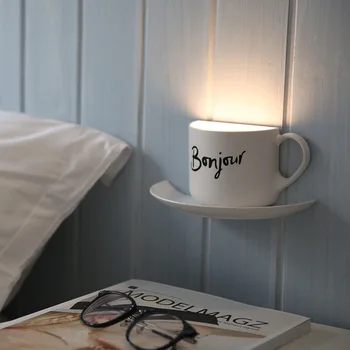 

11.18 Creative Nightlight Cup Nightlight led Sound-controlled Induction Lamp Nightlight usb Charge Doodle Decoration Walllight