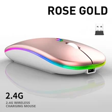 

Mouse Wirelesss Rechargeable RGB Bluetooth Mouse For Laptop Wireless Computer Silent Mause Led Ergonomic PC Macbook Gaming Mouse