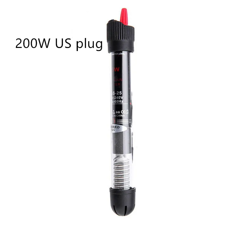 200w US Plug Нагреватели для аквариумов, черепах, экономят мощность, нагреватель для аквариумов, автоматическая нагревательная штанга с постоянной температурой, аксессуары для аквариумов с вилкой Стандарта ЕС/США - Цвет: 200w US Plug