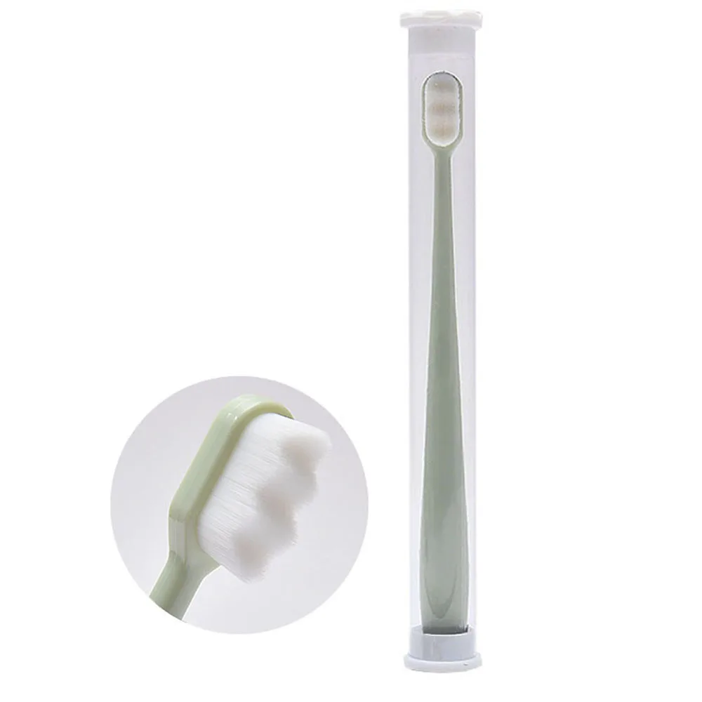  Cepillos de dientes extra suaves para dientes sensibles, gran  efecto de limpieza, cepillo de dientes ultra micro nano oral, cepillo  dental manual con 20000 cerdas de hilo dental, incluye cepillo rosa, 