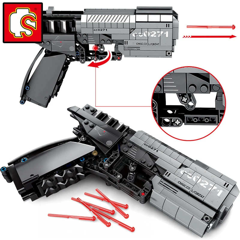 Блоки Sembo Technic Signal toys наборы для пистолета спецназ военное оружие строительство