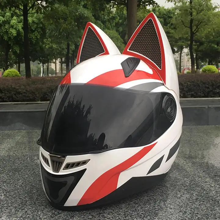 NITRINOS мотоциклетный шлем для мужчин и женщин индивидуальный Мото шлем Capacete De Moto белый Полный лица гоночные Шлемы Casco - Цвет: 1