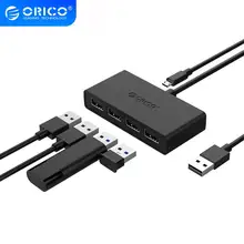ORICO High Speed USB3.0 Hub with AUX MIC USB Micro Port HUB Charging Hub USB Splitter for Apple Macbook Air Laptop PC Tablet