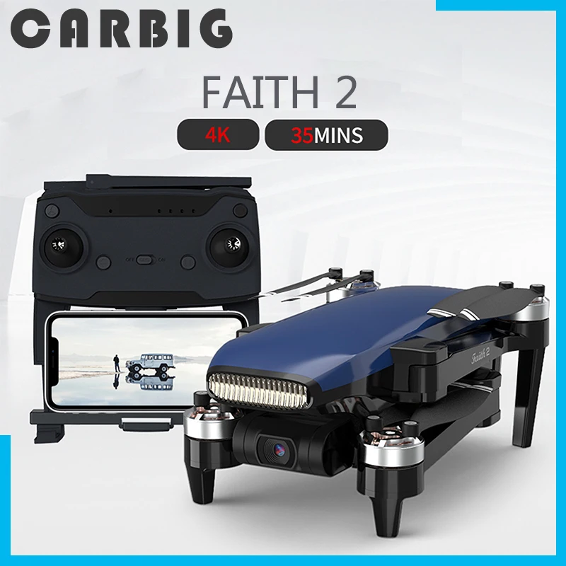 Cfly FAITH2 5G WIFI Drone 5KM FPV GPS Drone 4k Profesional Camera 3-Axis Stable Gimbal Flight RC Dron Quadcopter RTF FLY Faith 2