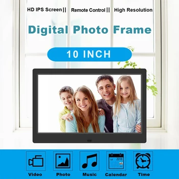 

10inch 1080P LCD Digital Photo Frame Picture HD Display Picture Frame Share Photos Full Function Picture Video Mult-Media Player