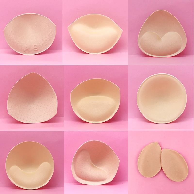 

1pair Sponge Inserts In Bra Padded for Swimsuit Breast Push Up Fill Brassiere Breast Patch Pads Women Accessories boob tape