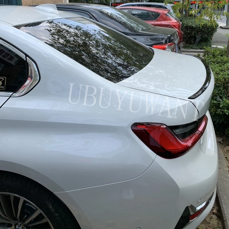 

For BMW G20 Spoiler Carbon Fiber Material M Style 2019 2020 320i 320D NEW 3 Series G20 Carbon Fiber Rear Trunk Wings