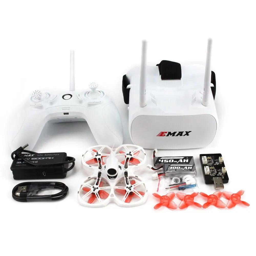 US $109.89 Emax Tinyhawk Ii Whoop 75mm 12s Rc Fpv Racing Drone W Frsky D8 Runcam Camera Transporter 58g Fpv Goggles E6 Transmitter