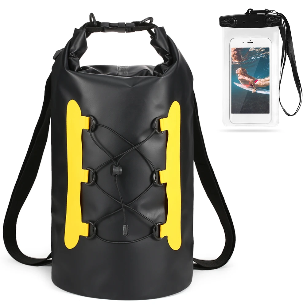 1pc 8L/15L Nylon Portable Waterproof Dry Bag for Boating Kayaking Fishing U_vi 