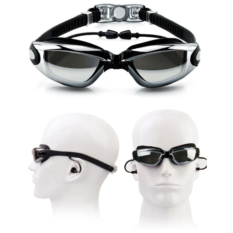 

Pro Swimming Goggles Waterproof Anti-fog Glasses Eyewear High Definition With Earbuds Sportswear Beach