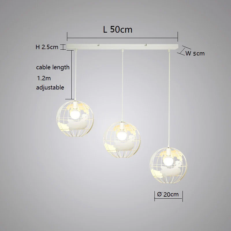 Земной шар подвесной светильник s подвесные лампы для бара ресторана гостиной полый шар потолочные светильники подвесной светильник Globes - Цвет корпуса: three white 20cm