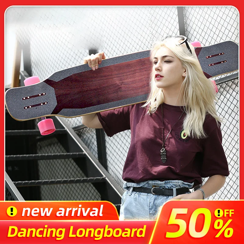 

ARDEA Skateboard Long board 107cm Unisex Dancing Longboard Adults Freestyle Street Road Long Skate board Russia maple wood