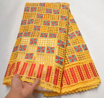 

New Arrivals Swiss Voile Lace In Switzerland Eyelet Holes Nigerian African Dry Lace Fabric Superb Healthy Skin Cotton Lace FVB58