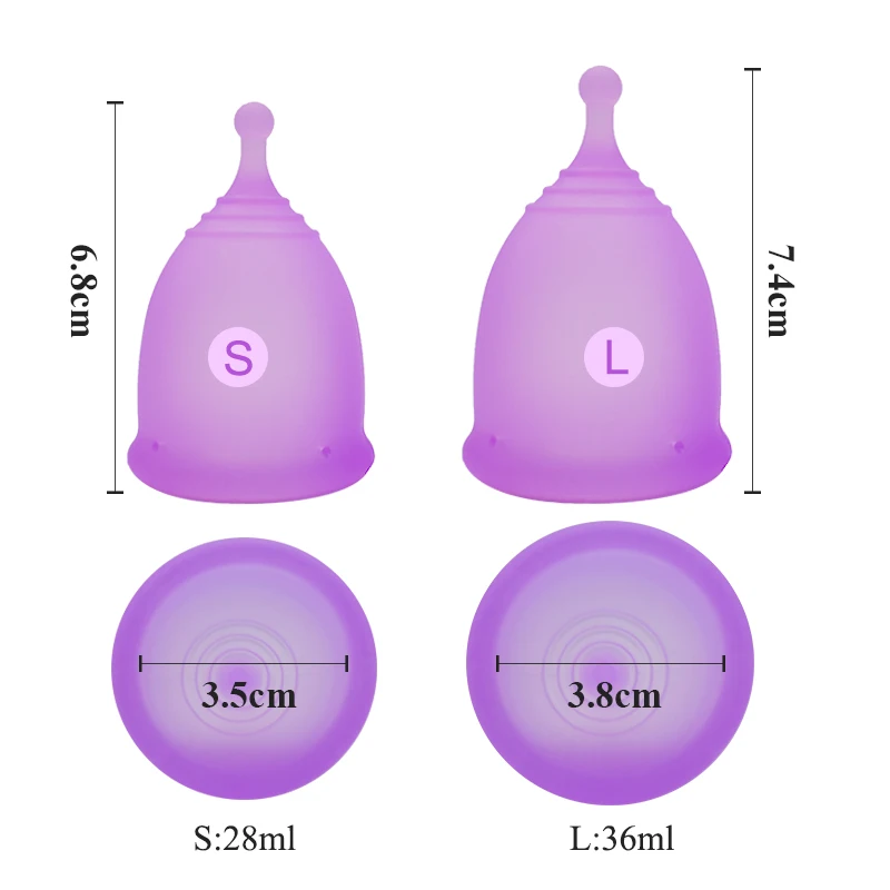 Менструальная стерилизационная чашка с копа менструальная чашка медицинский силиконовый стерилизатор чашка Гибкая чистая перерабатываемая Дамская чашка