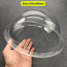 220x100 мм акриловый внутренний/наружный CCTV сменный Прозрачный Цвет купольная камера безопасности cctv корпус Антивандальная камера купольная крышка