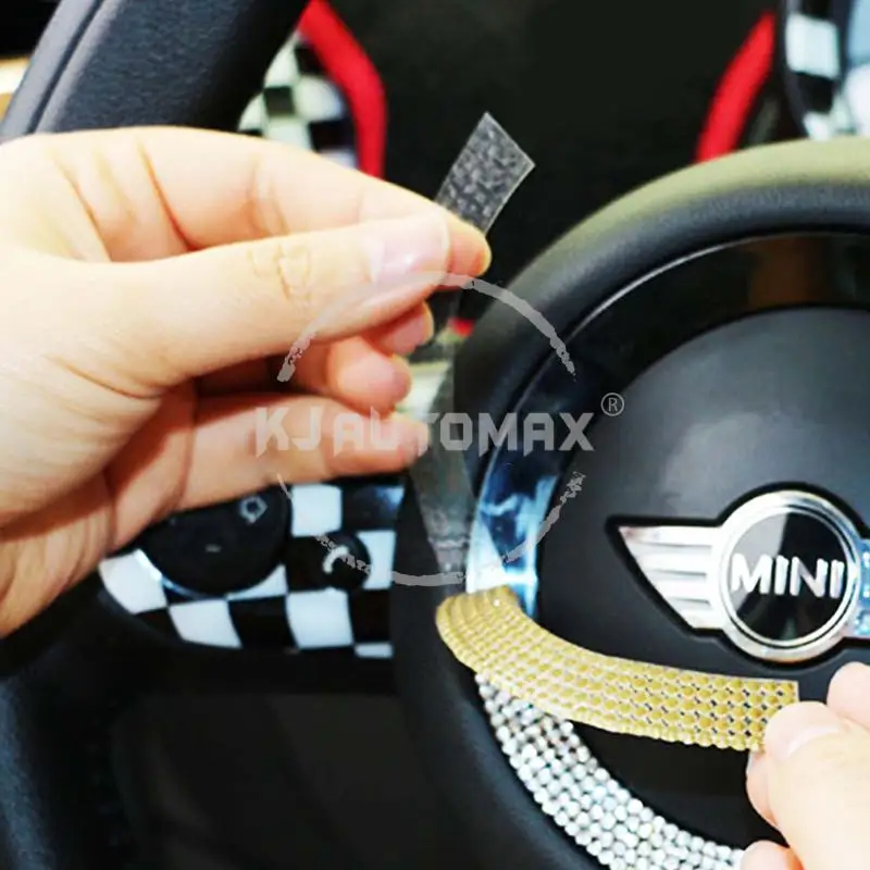 KJAUTOMAX для Mini Cooper F55 F56 хрустальное украшение на руль кольцо мягкое