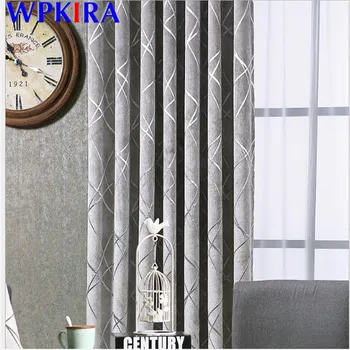 

Geometric Jacquard Curtain For Living Room Sheer Curtain Bedroom Kitchen Modern Soft Drape Panel Shade 70% Home Decora WP293#30