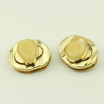 

10pcs Metal Bag Snap Lock Handbag Clasps Closure Buckle DIY Purse Twist Turn Locks Bags Accessories Replacement Buckles