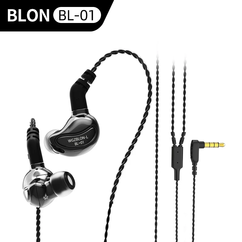 BLON BL-01 наушники BL01 10 мм Био-волокно диафрагмы наушники 4 Core 6N из бескислородной меди высокого качества с фиксирующей проволокой, гарнитура