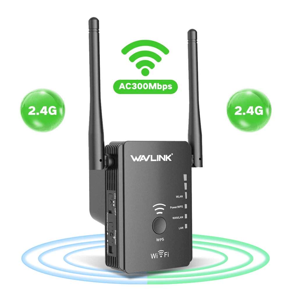 Wavlink Dual Band Wireless WiFi Repeater/2.4G&5G WiFi Extender/Router Boost WiFi Coverage Easy Installation Wall-plug WPS Button 