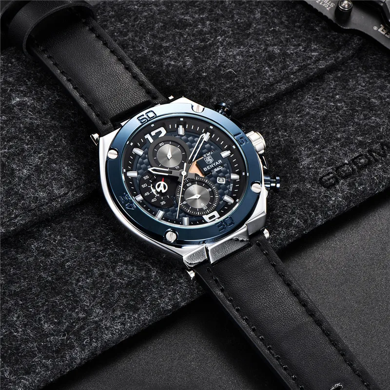  BENYAR New Mens Watches Top Brand Luxury Military Army Chronograph Watch Men Quartz Waterproof Spor