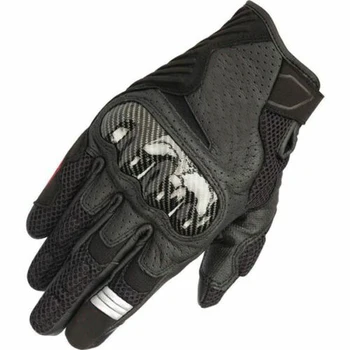 

Free shipping 4 colors Alpine SMX-1 Air V2 Vented Leather Motorcycle Glove - Black/Flo Yellow Motocross Riding Gloves