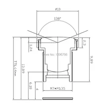 PU'Aimetis камера видеонаблюдения M7 HD 2MP 2,4 мм широкоугольный объектив 1/2. 7 1/3"