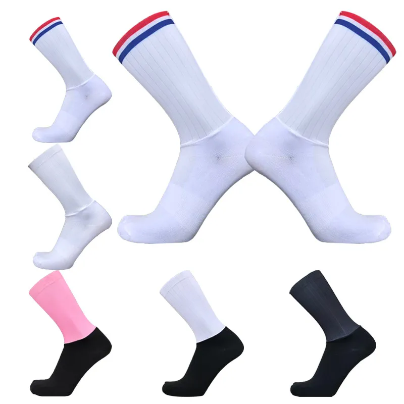 Спортивные Компрессионные носки для велоспорта, для мужчин и женщин, для велоспорта, Нескользящие, бесшовные, Calcetines Ciclismo