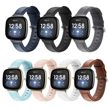 

Durable PU Leather Wristband Watch Band Wrist Strap For -Fitbit Versa3/Sense Replacement Smart Watch Accessories