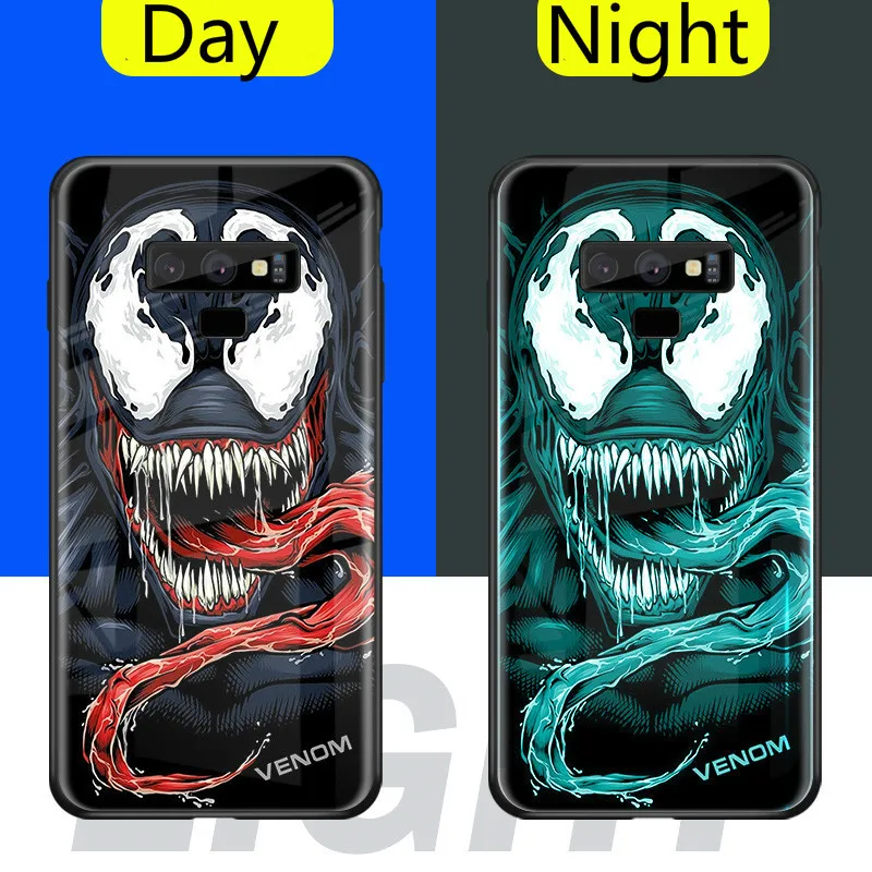 Светящийся чехол для Samsung Galaxy S8 S9 S10 Plus S10E с мультяшным рисунком чехлы из