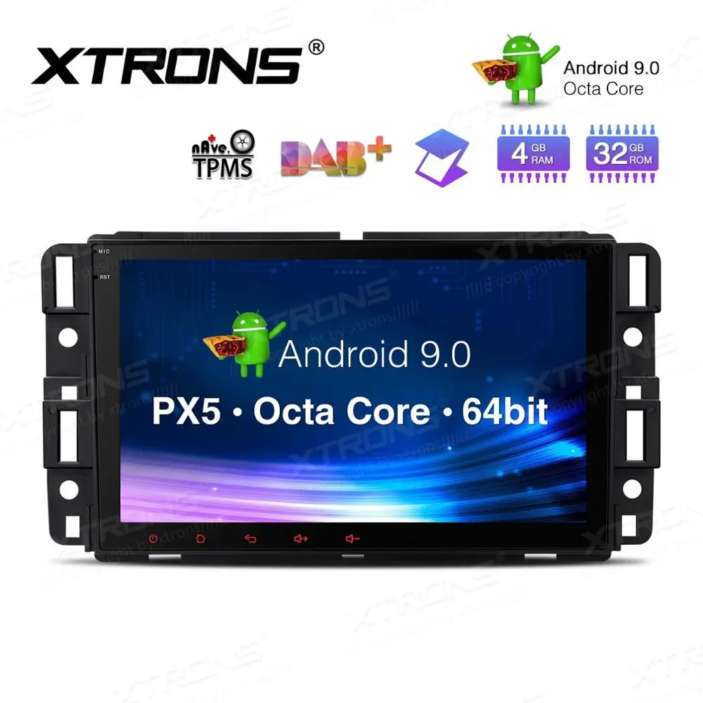 Perfect 8" Android 9.0 Pie OS Car Multimedia Navigation GPS Radio for GMC Acadia 2007-2012 & GMC Sierra 2007-2014 & GMC Savana 2008-2013 5