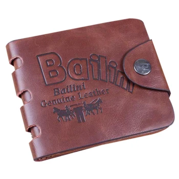 

AUAU-GUBINTU New Men's Boys' Classic Leather Pockets Credit/ID Cards Holder Purse Wallet Perforated