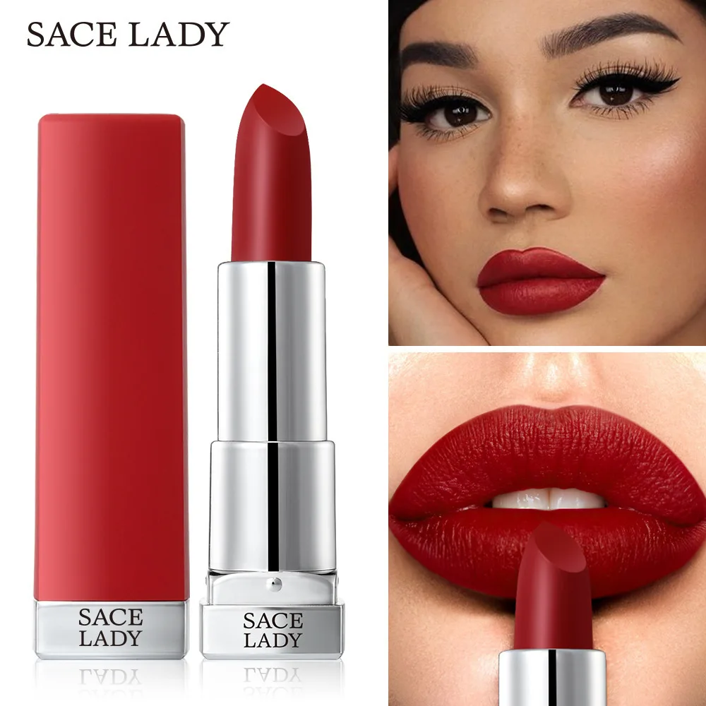 Sace Lady 9 цветов Матовая противотуманная лапша шелковистая и тупая светлая помада