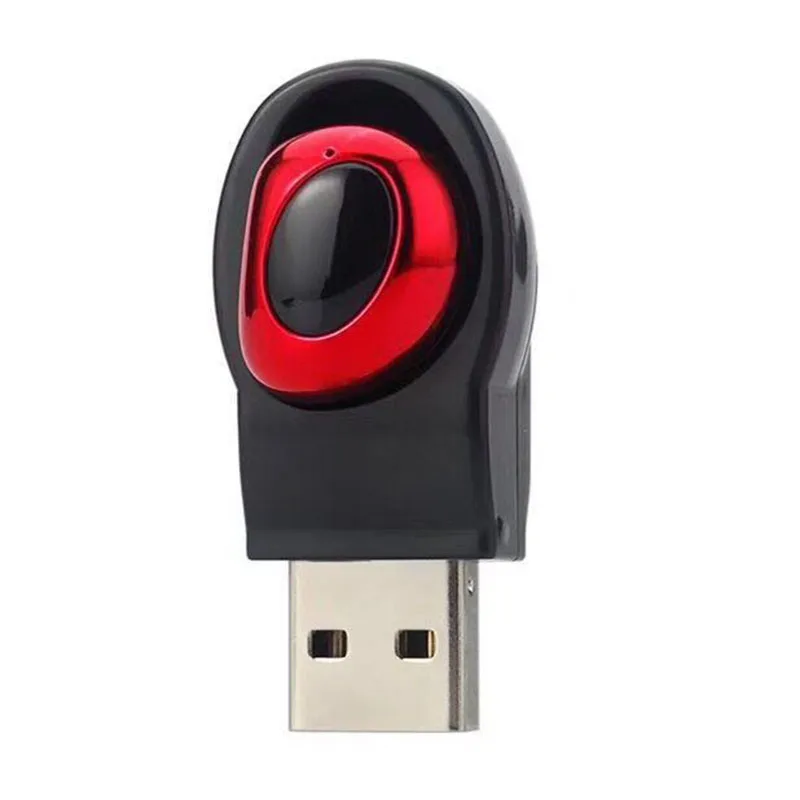 USB Bluetooth наушники мини M18 с магнитной зарядкой USB зарядка скрытый невидимый наушник микро мини беспроводная гарнитура - Цвет: black red