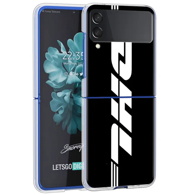 Dhl Express Hot Clear Hard PC Case for Samsung Galaxy Z Flip 3 5G Plastic Phone Coque Folding Splitting for Z Flip 3 Cover Shell H04