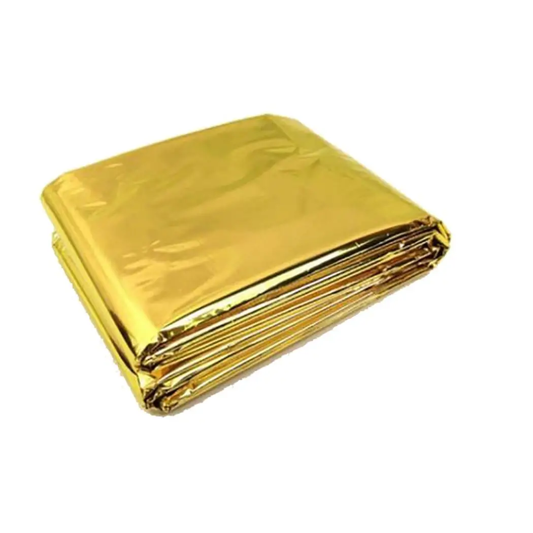 Outdoors Emergency Blanket First Aid Waterproof Outdoors, Camping, Hiking Thermal Space Survival Curtain