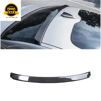 

Car top spoiler wing with tape for bmw f10 f11 g30 5 series black carbon fiber auto rear trunk lip roof top spoiler wing trim s