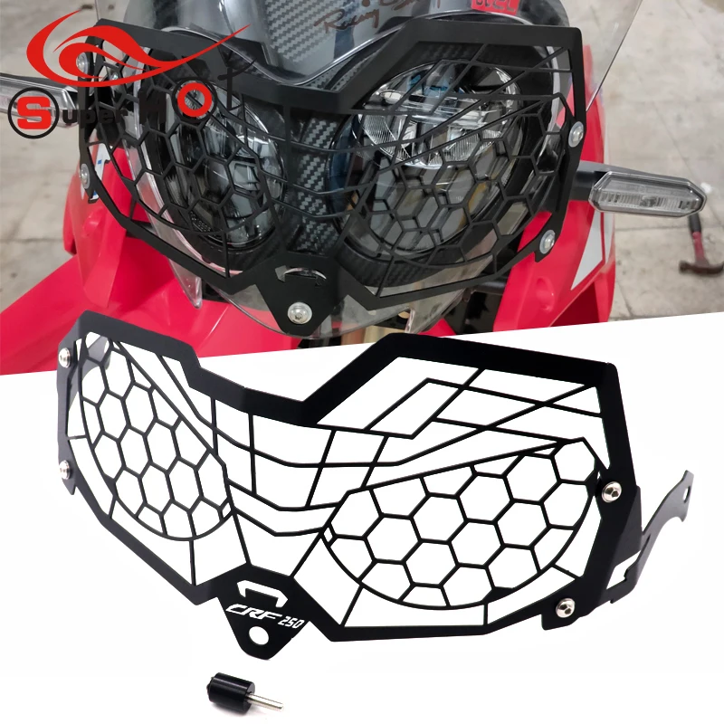 HeadlightHeadlampGrilleShieldGuardCoverProtectorBlackForHonda