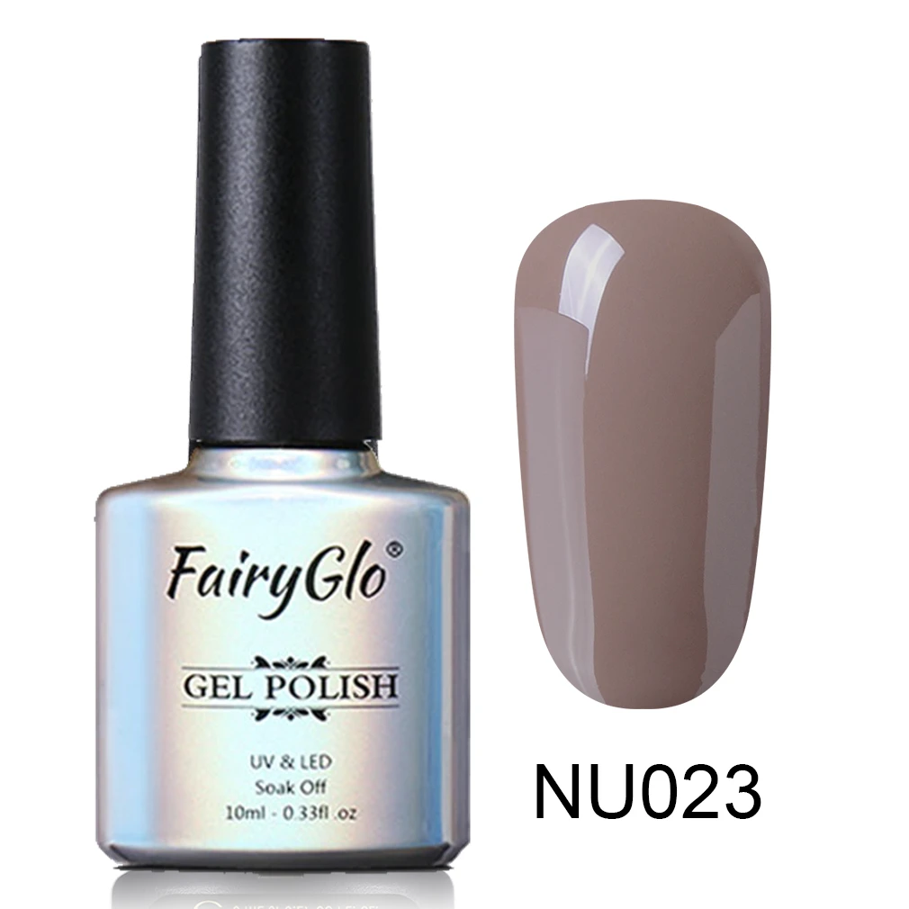FairyGlo, 10 мл, Синий Цветной Гель-лак для ногтей, Полупостоянный Светодиодный УФ-Гель-лак, лак для дизайна ногтей, впитывающий Гель-лак, Матовый верхний слой - Цвет: 023