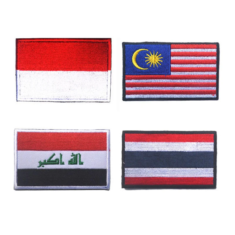 Бангладеш, Джорджия, Камбоджа, Израиль, Индия, Филиппины, Ливан, Киргизия, Сингапур, Япония, азиатские флаги, нашивки с вышивкой