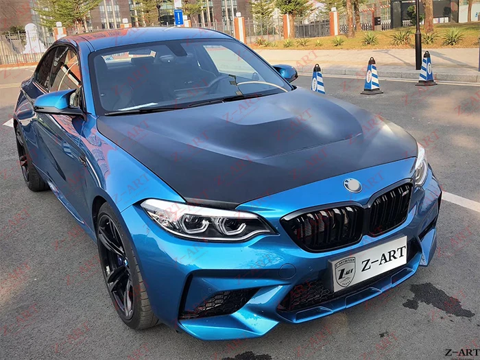 Z-ART M2 CS капот двигателя для BMW M2 GTS алюминиевая крышка двигателя для BMW F87 M2 конкурс CS капот двигателя