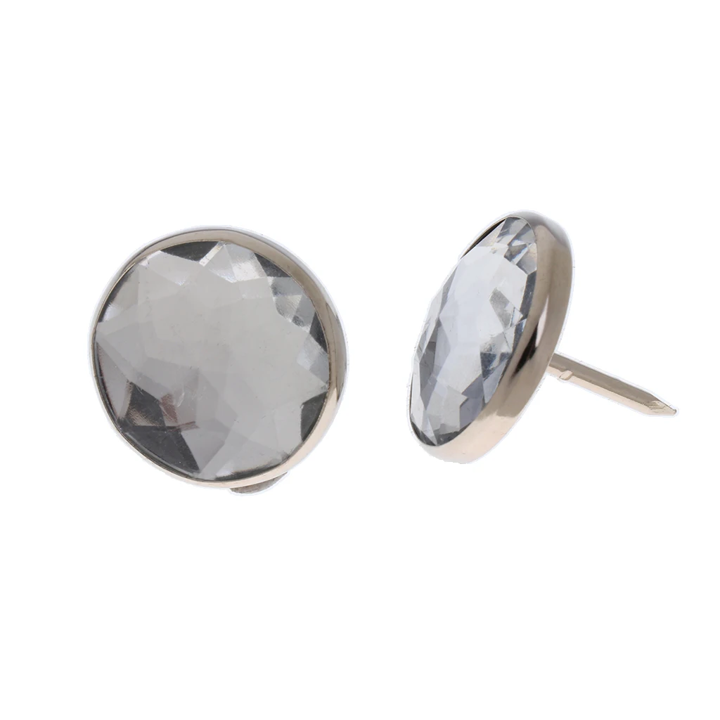 Pack of 25 Shinning Sofa Headboard Upholstery Crystal Buttons
