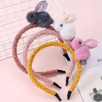 

Hot New 1pcs Kids Cute Rabbit Headbands Hairband Headwraps Animals Hairpins Plush Rabbit Ears Hair Clips Girls Hair Accessories